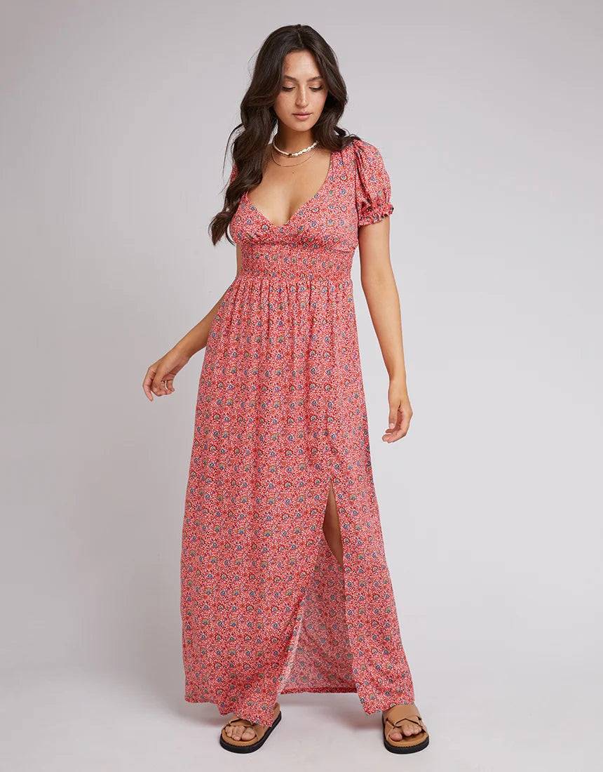 ALL ABOUT EVE ROSANNA FLORAL MAXI DRESS PRINT Elegant Maxi Dress with Pockets