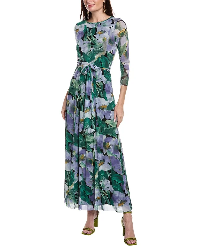 Anne Klein 3/4-Sleeve Maxi Dress Stylish V-Neck Maxi Dress