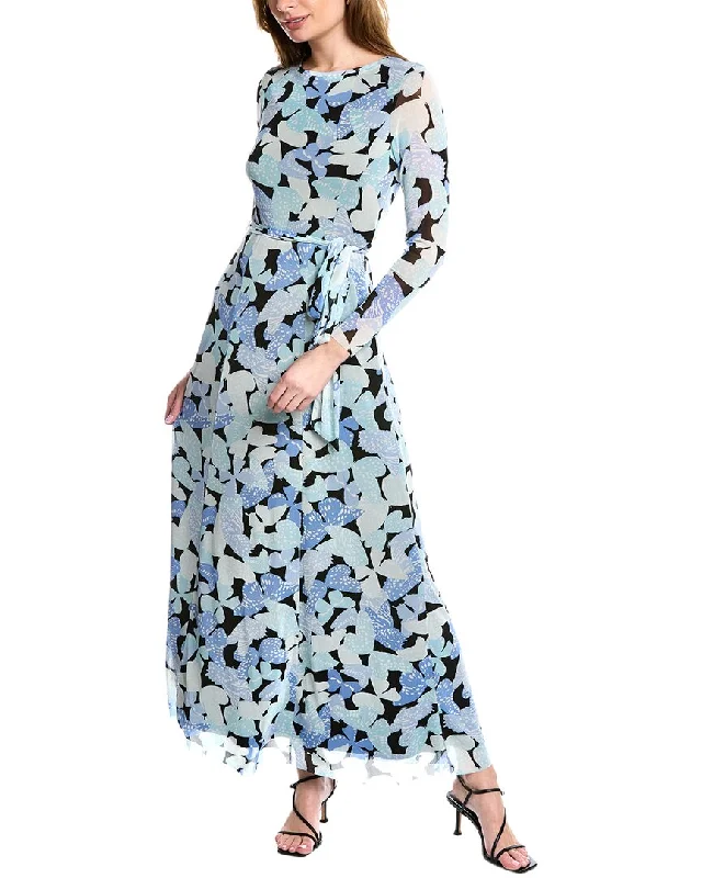 Anne Klein Mesh Maxi Dress Elegant Lace Maxi Dress