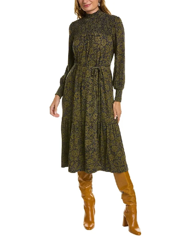 Boden High-Neck Jersey Maxi Dress Elegant Maxi Dress with Belt