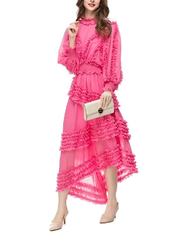 BURRYCO Maxi Dress Fashionable High-Waist Maxi Dress