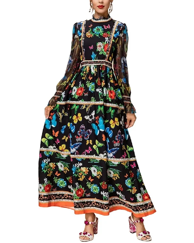 BURRYCO Maxi Dress Comfortable T-Shirt Maxi Dress
