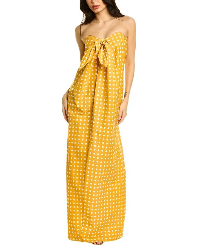 Caroline Constas Kaia Maxi Dress Trendy Ruffled Maxi Dress