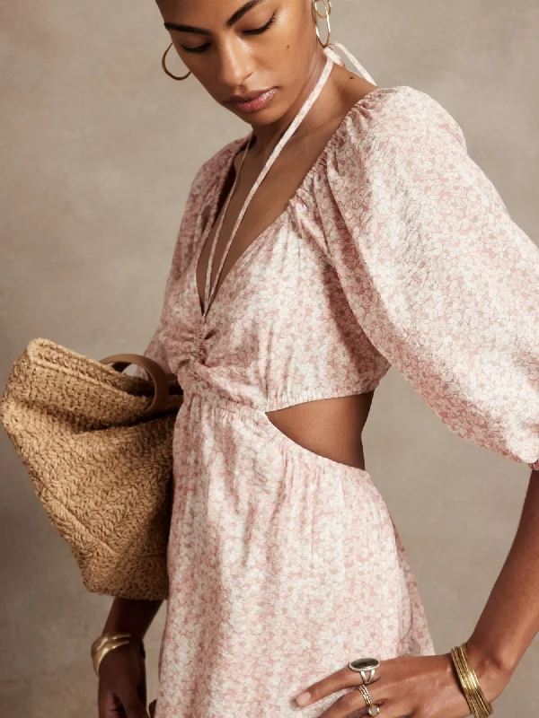 Cutout Maxi Dress Comfortable Bohemian Maxi Dress