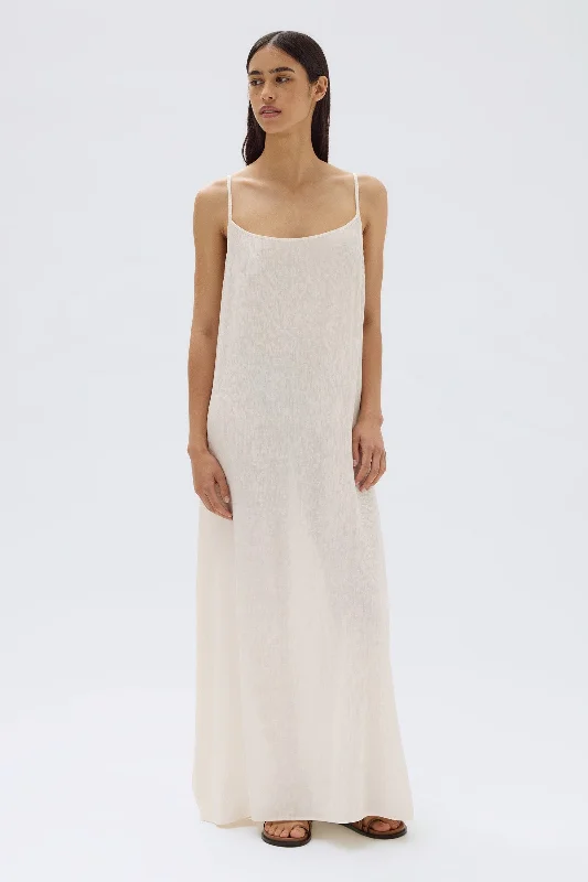 Lani Crinkle Maxi Dress Comfortable Ruffle Hem Maxi Dress