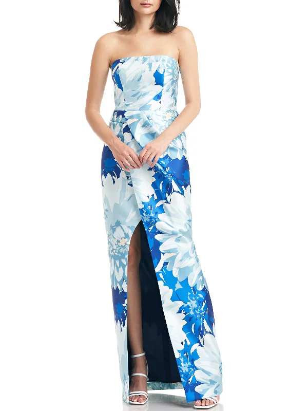 Lucienne Womens Floral Long Maxi Dress Cozy Knit Maxi Dress