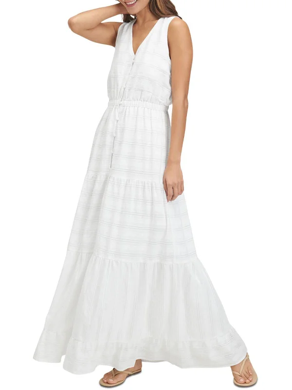 Northstar Womens Cotton Tiered Maxi Dress Cozy Ribbed Maxi Dress