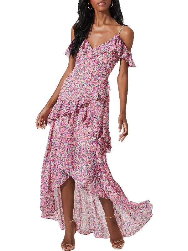 Pemberley Womens Floral Long Maxi Dress Classic Black Maxi Dress