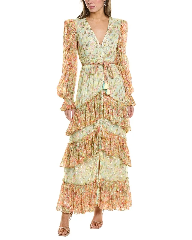Rococo Sand Clip Dot Maxi Dress Trendy Maxi Dress with Straps