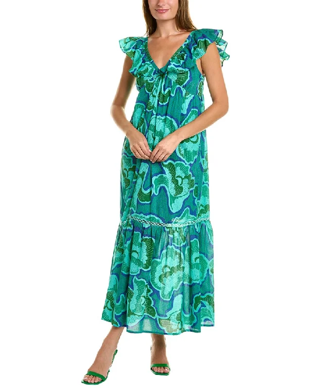 Ro's Garden Damasia Maxi Dress Fashionable Faux Wrap Maxi Dress