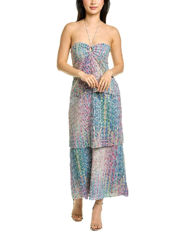 Saylor Sydou Maxi Dress Fashionable Maxi Dress with Fringe