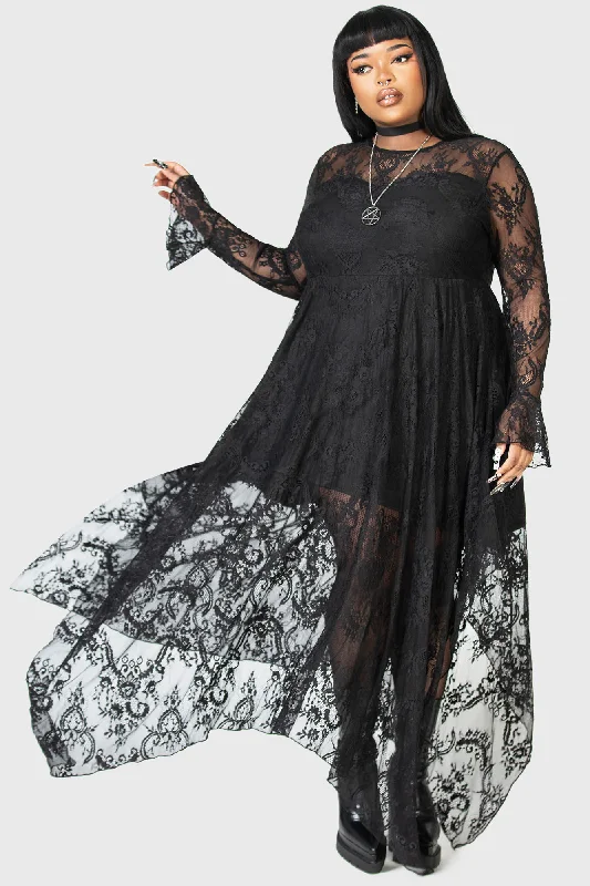 Shadow Figure Maxi Dress [PLUS]