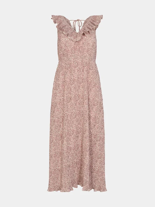 Sofie Schnoor Maxi Dress Pink Elegant Maxi Dress with Lace