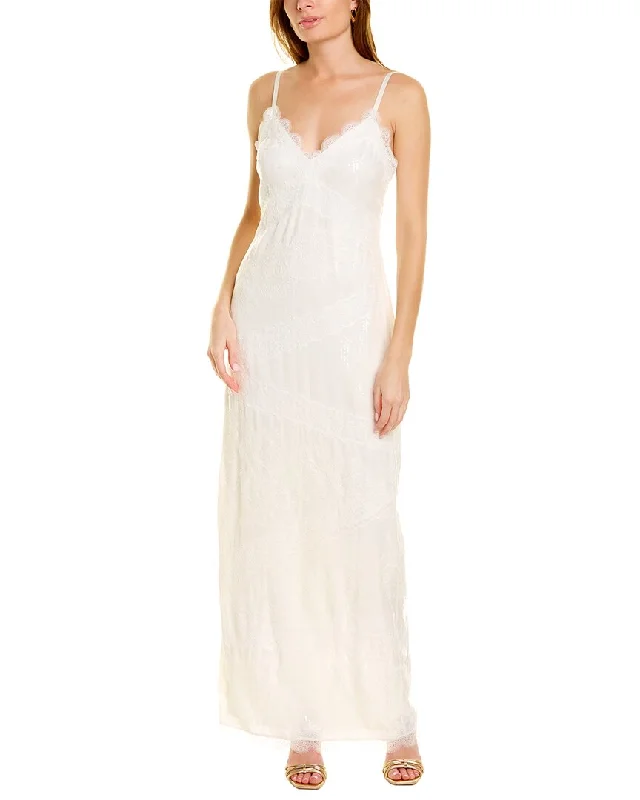 Theia Camila Maxi Dress Trendy Maxi Dress with Lace