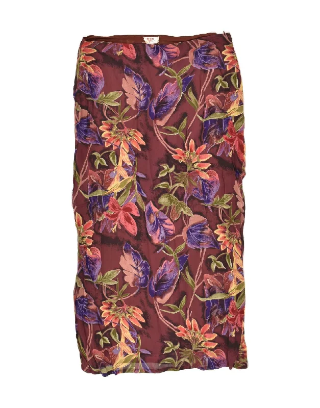 BALLOON Womens Maxi Skirt EU 38 Medium W30 Multicoloured Floral Viscose denim skirt stylish BALLOON Womens Maxi Skirt EU 38 Medium W30 Multicoloured Floral Viscose denim skirt stylish