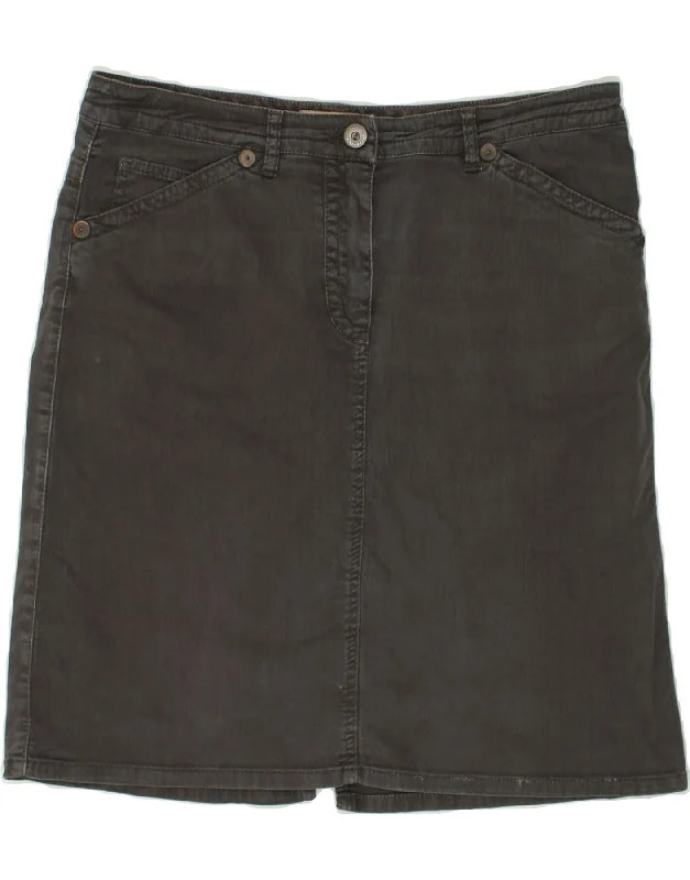 MARLBORO CLASSICS Womens Denim Skirt W36 XL Grey Cotton breathable skirt fabric