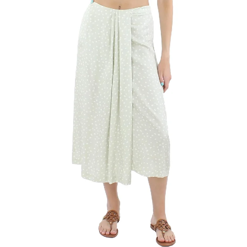 Vince Womens Drapey Long Wrap Skirt