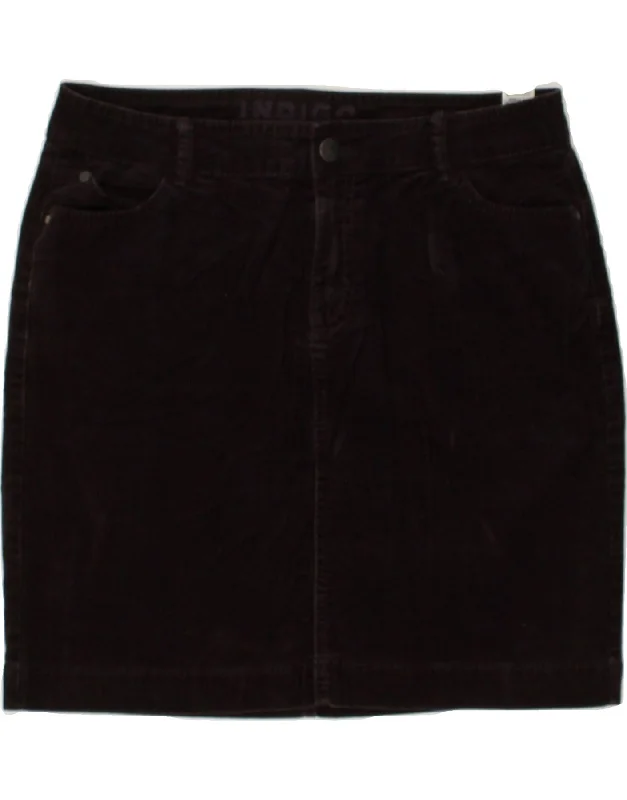 VINTAGE Womens Straight Skirt UK 12 Medium W32 Purple Cotton linen skirt natural