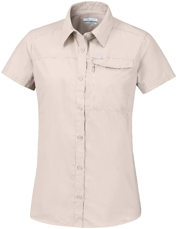 Columbia Women's Silver Ridge 2.0 SS promotional Shirt Casual Slouchy Short Sleeve