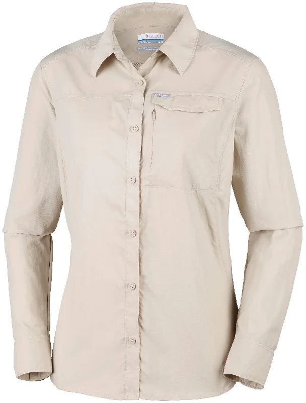 Columbia Women's Silver Ridge 2.0 LS promotional Shirt Fashionable Rounded Short Shirt
