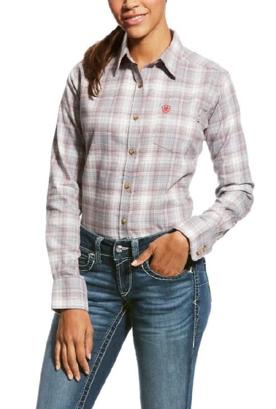 ARIAT Women's FR Long Sleeve Work Shirt JOLENE - 10023867 Stylish Short Sleeve Polo
