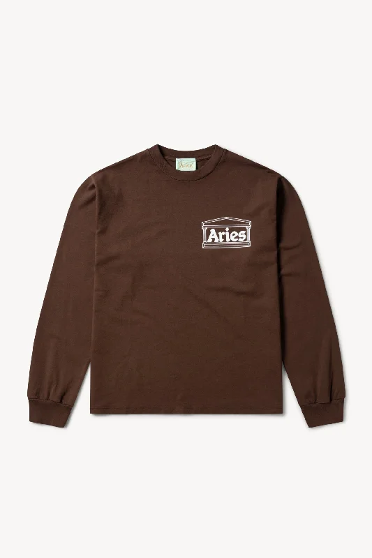 Temple LS Tee Houndstooth Herringbone Solid