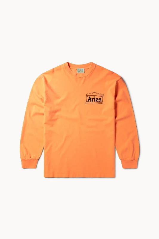 Temple LS Tee Welt Pockets Slit Pockets Flap Pockets