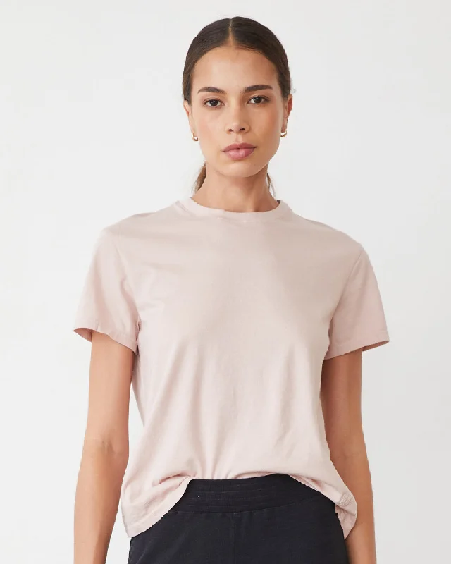 Basic Crew Neck Tee Front Pockets Side Pockets Patch Pockets