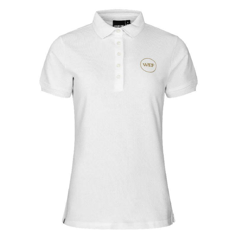 WEF Ladies Polo Pique Shirt Stylish Crew Neck Shirt