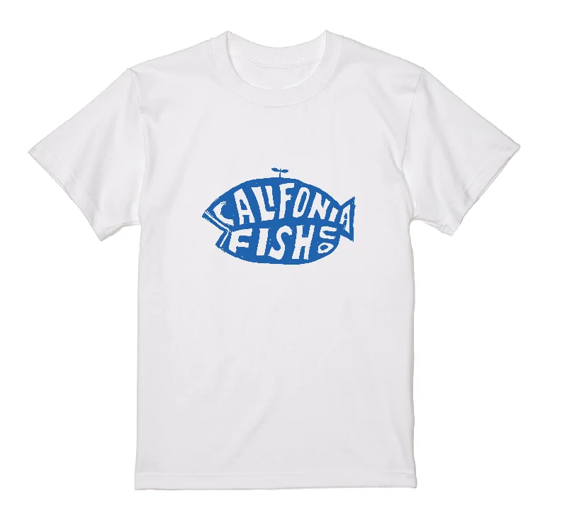California Fish Tee New SSL-547 Striped Floral Plaid