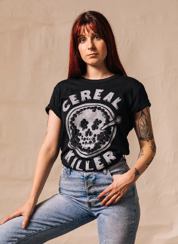 Cereal Killer Tee Cotton Fabric Linen Fabric Terry Fabric