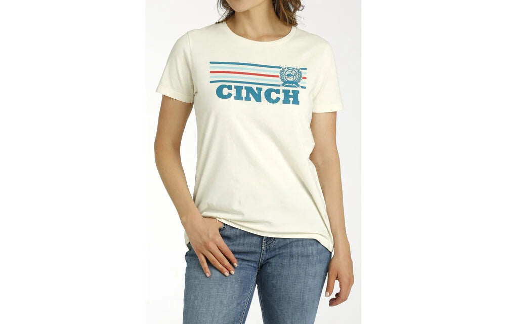 Cinch Wmns T Shirt Chic V-Neck Short Blouse