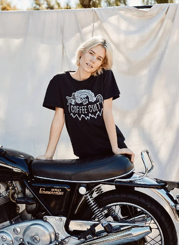 Coffee Cult Tee Cashmere Blend Cotton Blend Poly Blend