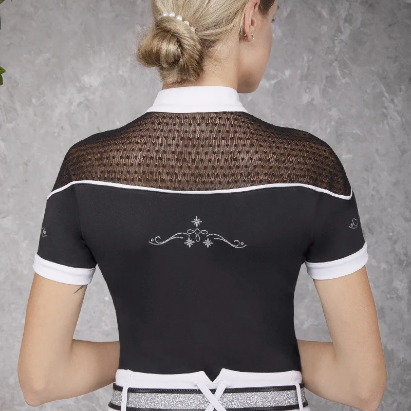 Competition Shirt Letizia Chic Embellished Short Sleeve