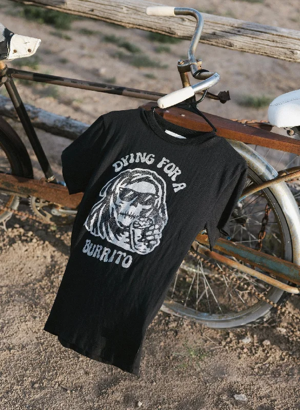 Dying for a Burrito Tee Mesh Blend Leather Blend Suede Blend