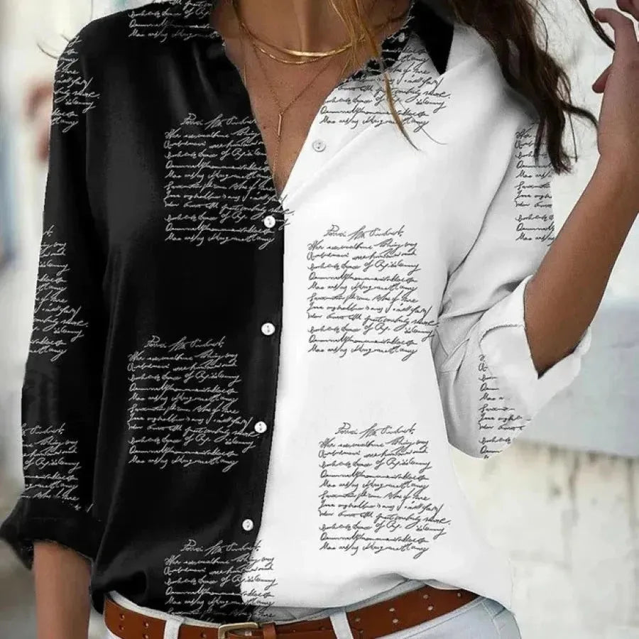 Fashion Casual Long Sleeve Women Shirt All-match Loose Shirt Women Temperament P Cozy Striped Short Sleeve