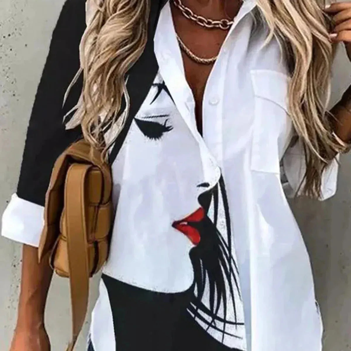 Fashion new shirt women temperament long-sleeved woman shirt casual loose top Classic Short Sleeve Tunic