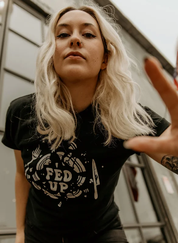 Fed Up Tee Plaid T-Shirt Polka Dot Checkered