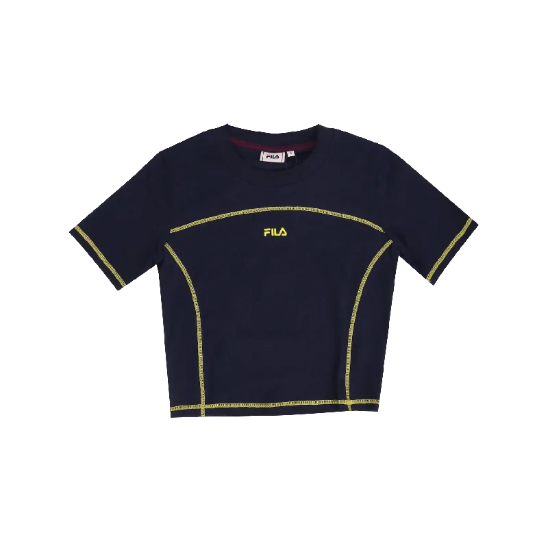 Yulia Cropped Tee - Black Iris Anti-Shrink Durable Soft