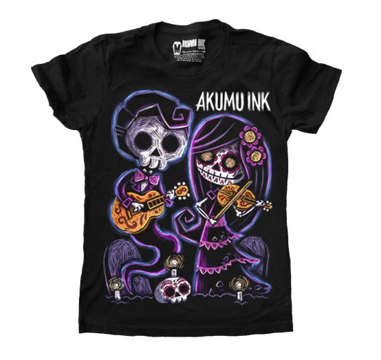 Haunting Melodies Women Tshirt Relaxed Fit Short Blouse