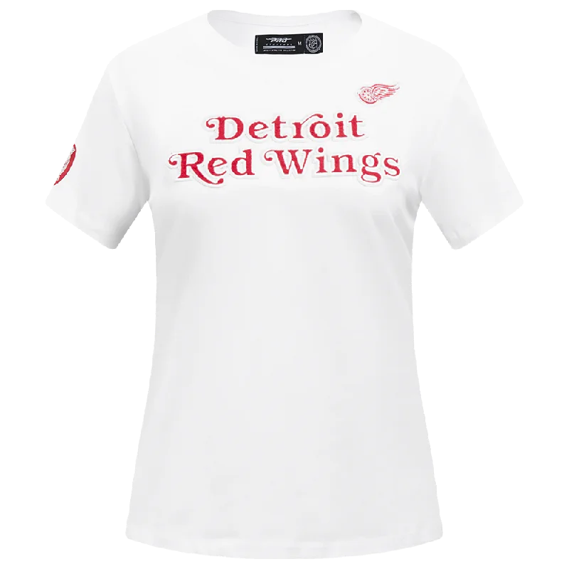 NHL DETROIT RED WINGS CLASSIC WOMEN'S SJ SLIM FIT TEE (WHITE)