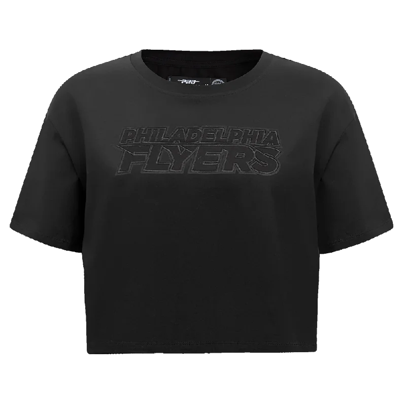 NHL PHILADELPHIA FLYERS NEUTRAL WOMEN'S BOXY TEE (BLACK)