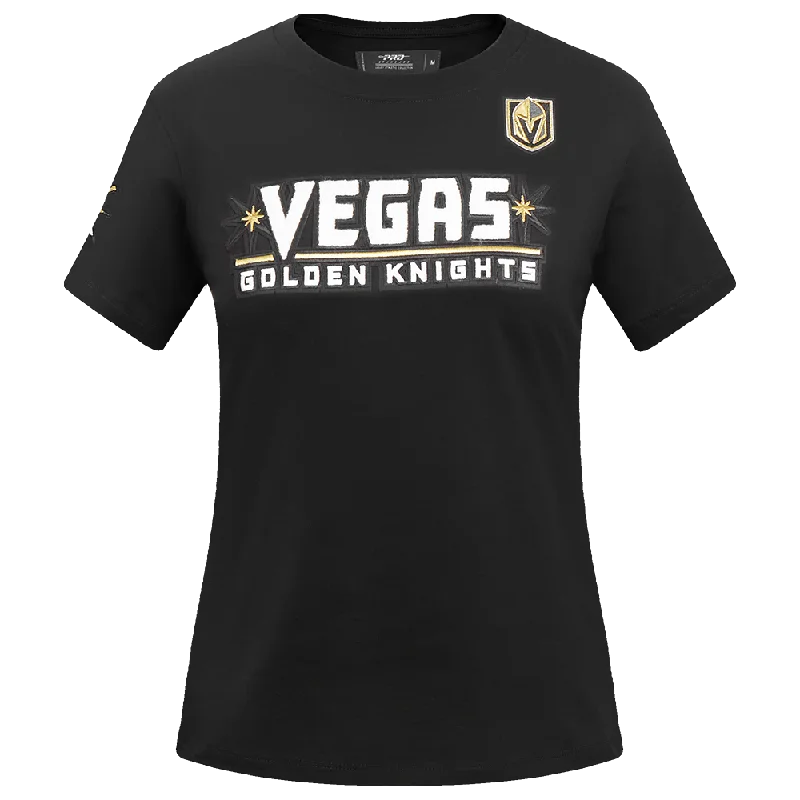 NHL VEGAS GOLDEN KNIGHTS CLASSIC WOMEN'S SJ SLIM FIT TEE (BLACK)