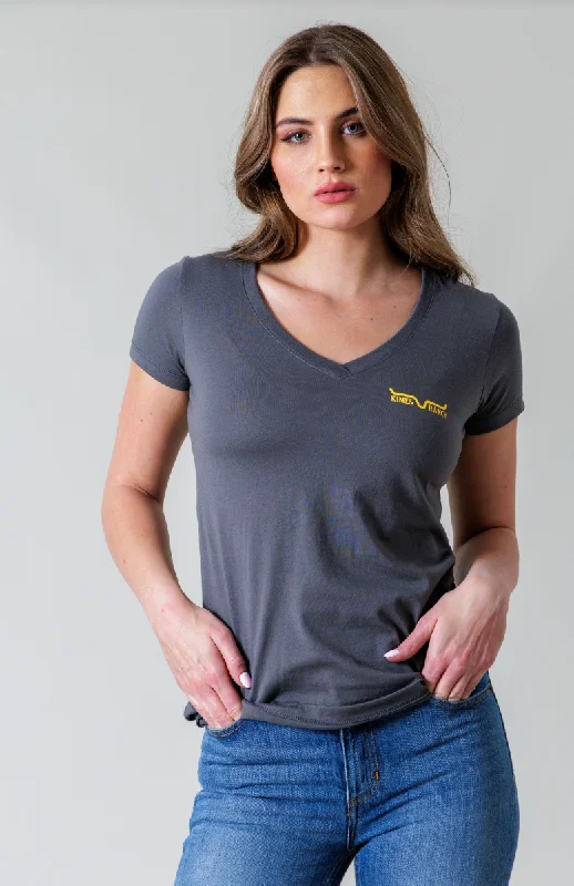 Kimes Ladies Since 2009 T Shirt Black Cozy Plain Short Sleeve