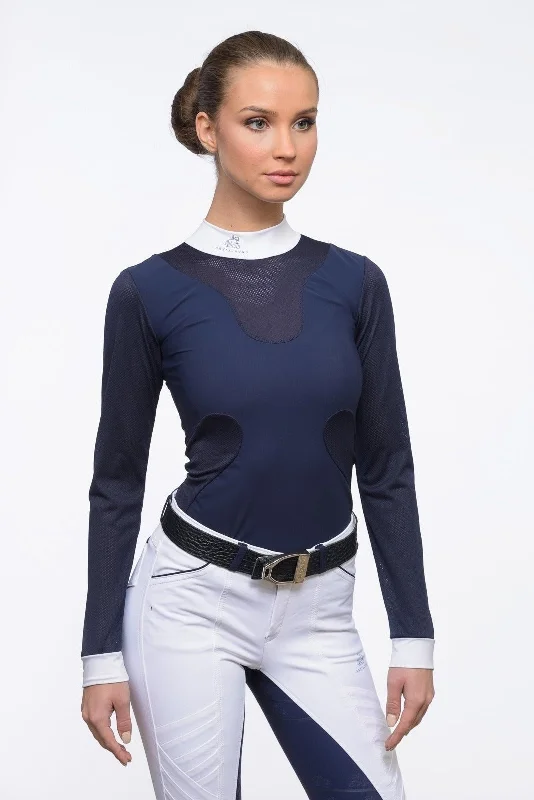 Women´s Long Sleeve Show Shirt High Style Trendy Floral Short Sleeve