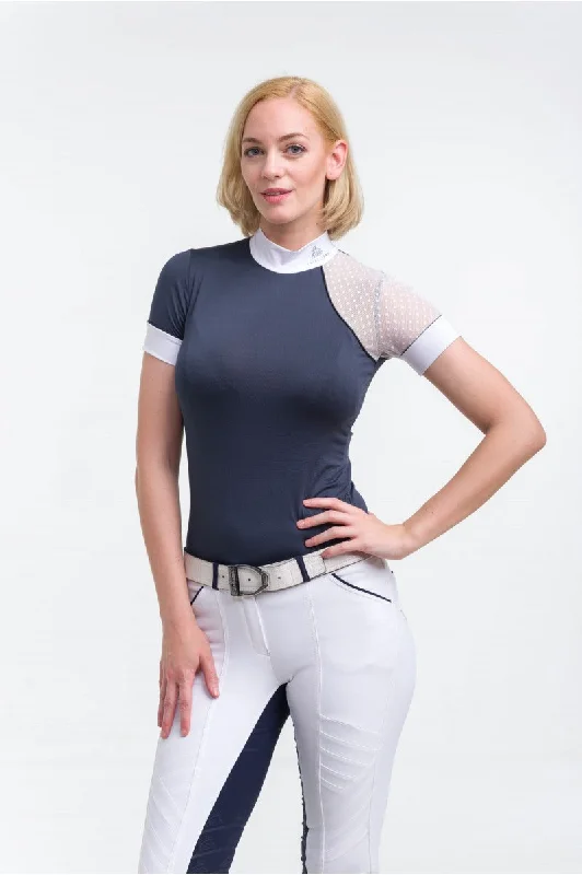Riding Show Shirt Modern Dame Stylish Short Sleeve Polo
