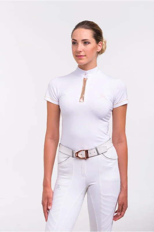 Women´s Show Shirt Rose Gold Comfortable Short Sleeve Tunic
