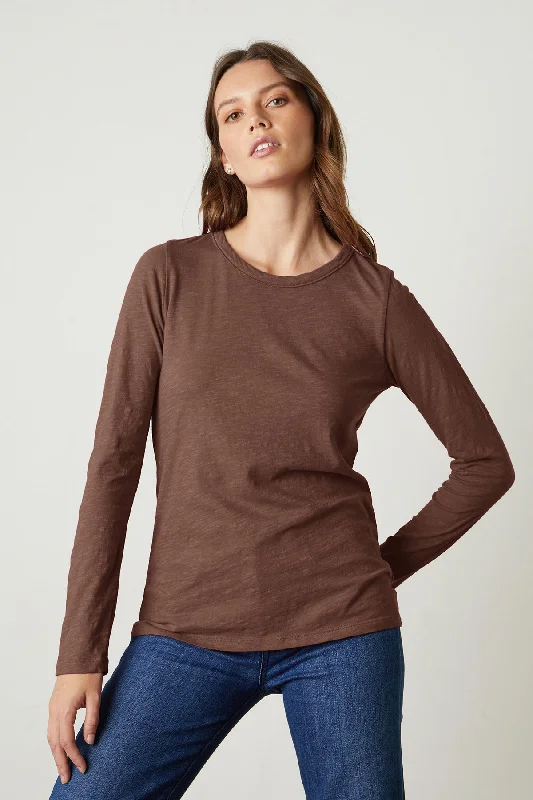 LIZZIE ORIGINAL SLUB LONG SLEEVE TEE Rayon Velvet Corduroy
