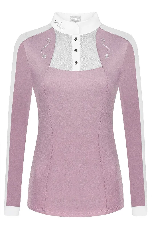 Long Sleeve Competition Shirt Lorella Casual Slouchy Short Sleeve