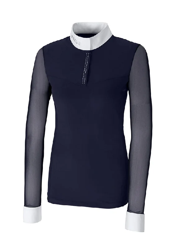 Pikeur Elonie Ladies Competition Shirt 1311 Fashionable Button-Front Short Sleeve
